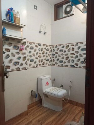 Bathroom in 3 BHK Apartment at Tomar Colony – for Sale