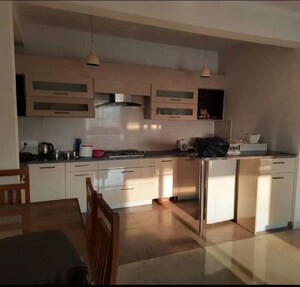 Kitchen in 3 BHK Apartment at Hazratganj – for Rent