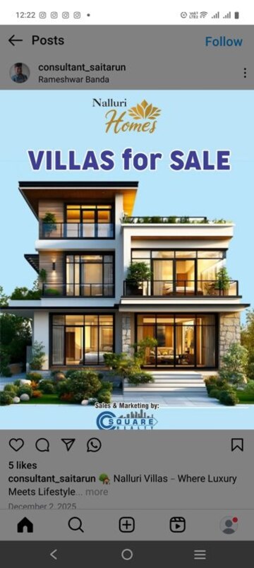 3 BHK Villa For Sale in Rameshwar Banda