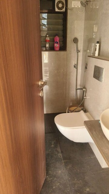 Bathroom in 3 BHK Apartment at Modirealty Vatvriksh, Goregaon West – for Rent