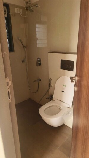Bathroom in 3 BHK Apartment at Modirealty Vatvriksh, Goregaon West – for Rent