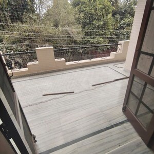 Balcony in 2 BHK Builder Floor at Unitech Cyber Park, Durga Colony – for Rent