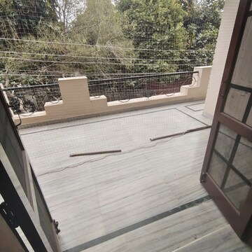 Balcony in 2 BHK Builder Floor at Unitech Cyber Park, Durga Colony – for Rent