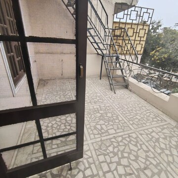 Balcony in 2 BHK Builder Floor at Unitech Cyber Park, Durga Colony – for Rent