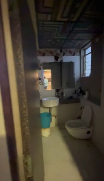 Bathroom in 3 BHK Apartment at Swaraj Queensbay, Kopar Khairane – for Rent