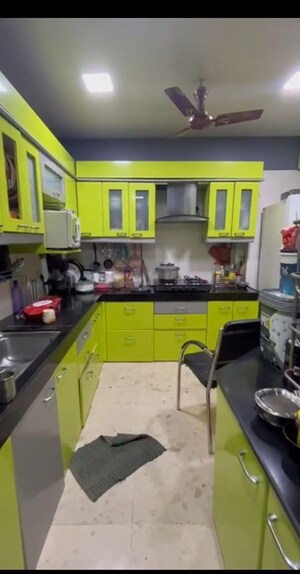 Kitchen in 3 BHK Apartment at Kopar Khairane – for Rent