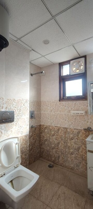 Bathroom in 2 BHK Builder Floor at Chattarpur – for Rent