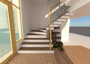 Staircase in 2 BHK Apartment at Gurusamridhi Heights CHS, Sanpada – for Rent