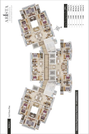 Master Plan in 2 BHK Apartment at Sahajanand Arista, Goregaon West – for Sale