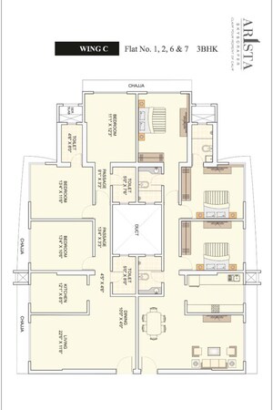 Floor Plan in 2 BHK Apartment at Sahajanand Arista, Goregaon West – for Sale
