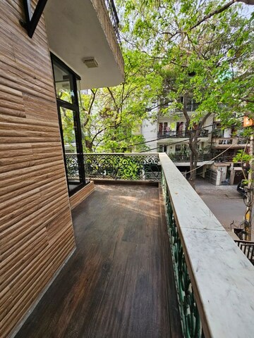 Balcony in 3 BHK Builder Floor at Greater Kailash I – for Rent