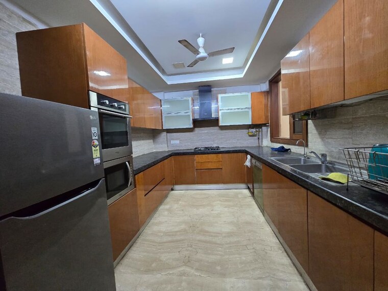 Kitchen, greater kailash i 3 Bedroom 2000 Sq.Ft. Builder Floor In Greater Kailash I Delhi 9786356