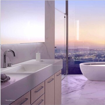 Bathroom in 4 BHK Apartment at M3M Trump Tower, Sector 65 – for Sale