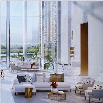 Living Room in 4 BHK Apartment at M3M Trump Tower, Sector 65 – for Sale