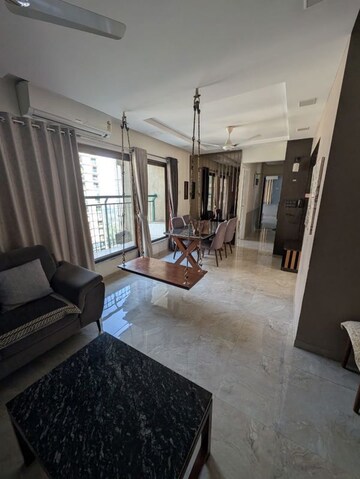 Living Room in 3 BHK Apartment at Neelkanth Greens, Manpada – for Rent