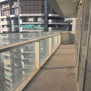 Balcony in 4 BHK Apartment at Omkar 1973, Century Bazar – for Rent