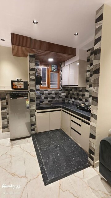Kitchen in 1 BHK Builder Floor at Lajpat Nagar 4 – for Rent