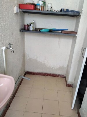 Bathroom in 2 BHK Apartment at Amey River View , Anand Nagar – for Rent