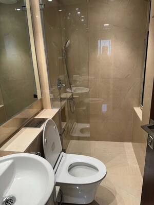 Bathroom in 2 BHK Apartment at Hiranandani Highland, Powai – for Rent