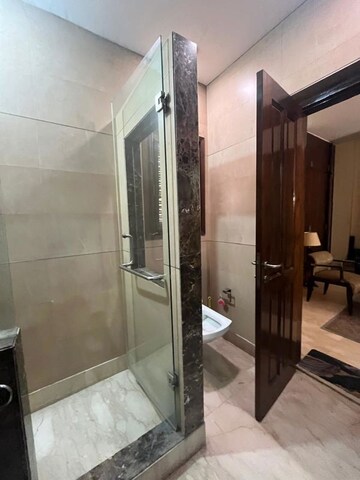 Bathroom in 4 BHK Builder Floor at Panchsheel Park – for Sale