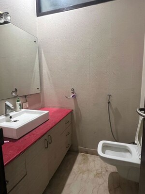 Bathroom in 4 BHK Builder Floor at Panchsheel Park – for Sale
