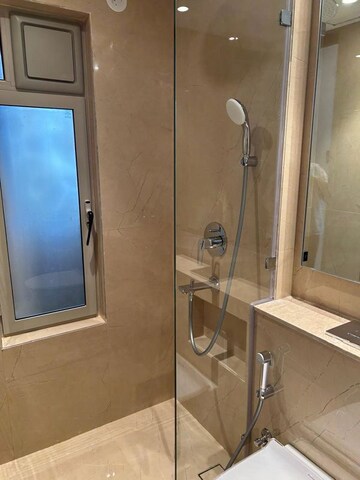 Bathroom in 3 BHK Apartment at Hiranandani Highland, Powai – for Rent