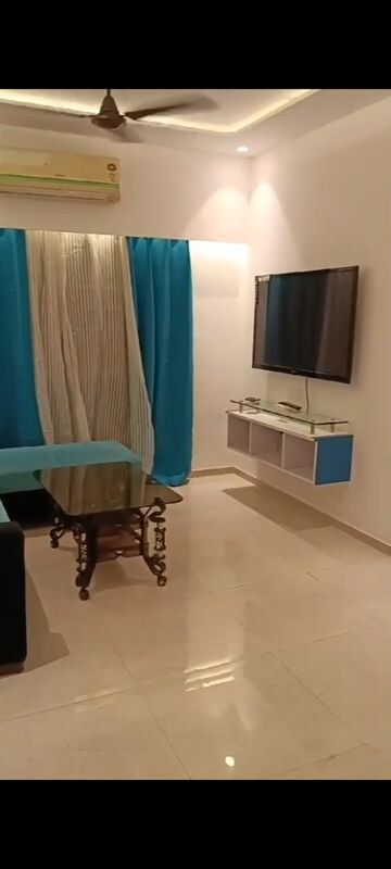 Living Room in 1 BHK Apartment at Sheth Vasant Oasis, Andheri East – for Rent