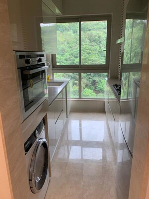 Kitchen in 2 BHK Apartment at Hiranandani Castle Rock, Powai – for Rent