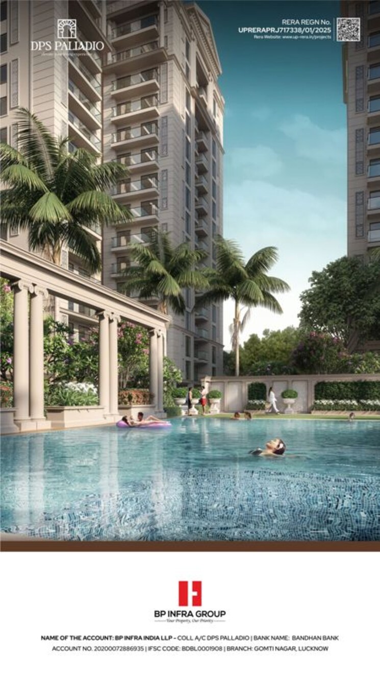 Exterior View, bp-dps-palladio 3.5 Bedroom 2000 Sq.Ft. Apartment In Mastemau Lucknow 9787747