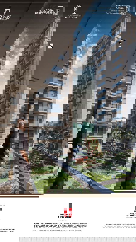 3.5 BHK + Servant Room Apartment For Sale in BP DPS Palladio