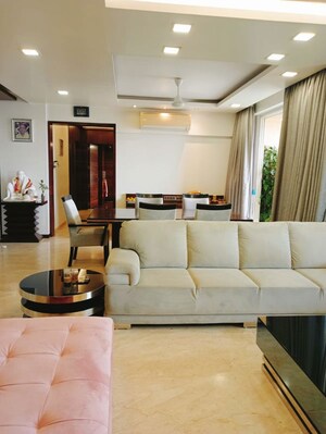 Living Room in 4 BHK Apartment at Hiranandani Gardens Glen Ridge, Powai – for Rent