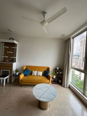 Living Room in 2 BHK Apartment at Hiranandani Atlantis, Powai – for Rent