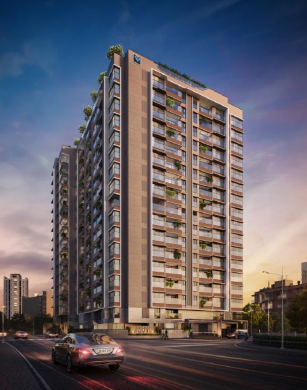 3 BHK + Servant Room 1406 Sq.Ft. Apartment in Kalpataru Amare