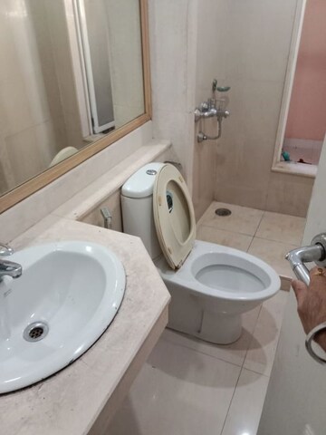 Bathroom in 3 BHK Apartment at Hiranandani Heritage Tower, Powai – for Rent
