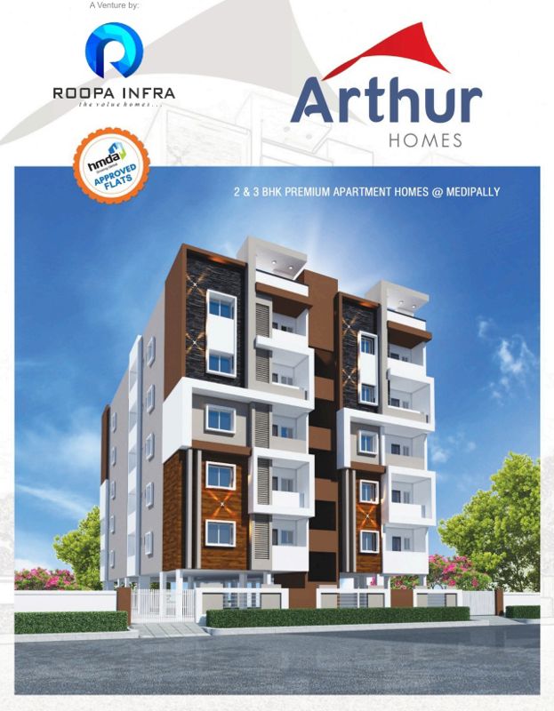 2 BHK Apartment For Sale in Roopa Arthur Homes