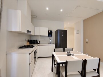 Team Area in 1 BHK Apartment at Bhartiya City Leela Residences, Thanisandra Main Road – for Rent