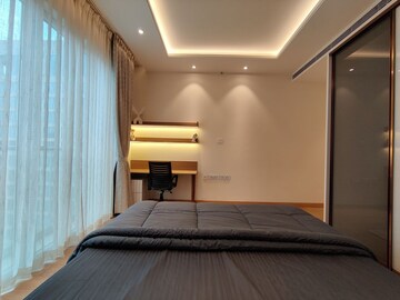 Bedroom in 1 BHK Apartment at Bhartiya City Leela Residences, Thanisandra Main Road – for Rent