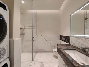 Bathroom in 1 BHK Apartment at Bhartiya City Leela Residences, Thanisandra Main Road – for Rent
