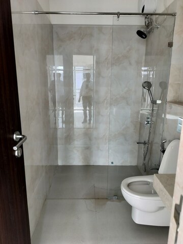Bathroom in 2.5 BHK Apartment at L&T Seawoods Residences Phase 2, Seawoods – for Rent