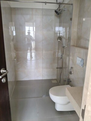 Bathroom in 3 BHK Apartment at L&T Seawoods Residences Phase 2, Seawoods – for Rent