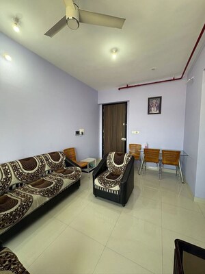 Living Room in 1 BHK Apartment at Ashar Edge, Pokhran Road No Two – for Rent