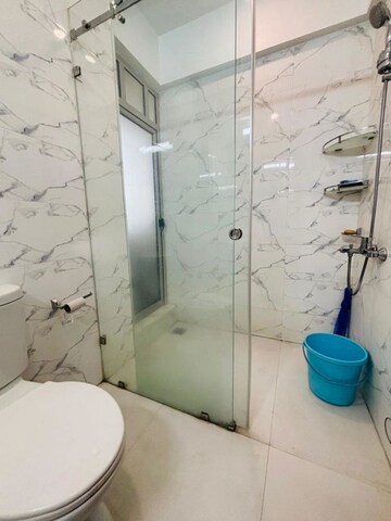 Bathroom in 3 BHK Apartment at Hiranandani Fortune City, New Panvel – for Rent
