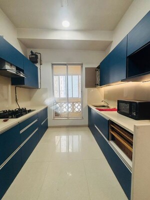 Kitchen in 3 BHK Apartment at Hiranandani Fortune City, New Panvel – for Rent