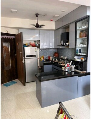 Kitchen in 2 BHK Apartment at Lodha Crown Quality Homes, Majiwada – for Rent