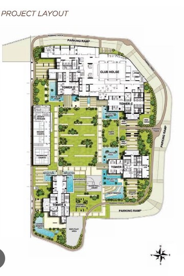 Master Plan in 3 BHK Apartment at Omkar Alta Monte, Malad East – for Rent