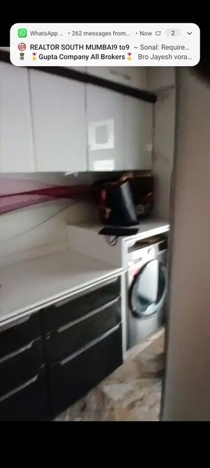 Kitchen in 2 BHK Apartment at Ruparel Ariana, Parel – for Rent