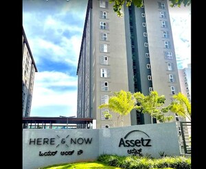 1 BHK Apartment – Exterior View View at Assetz Here And Now, Thanisandra - for Rent