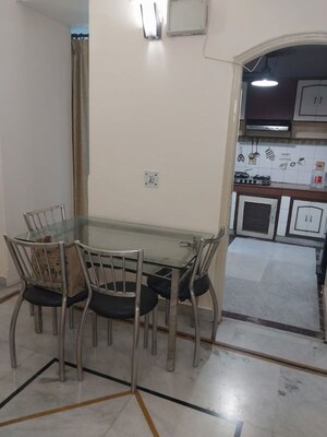 Dining area in 3 BHK Apartment at Sector 18 Dwarka – for Rent