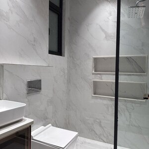 Bathroom in 4 BHK Builder Floor at Green Park Extension – for Sale