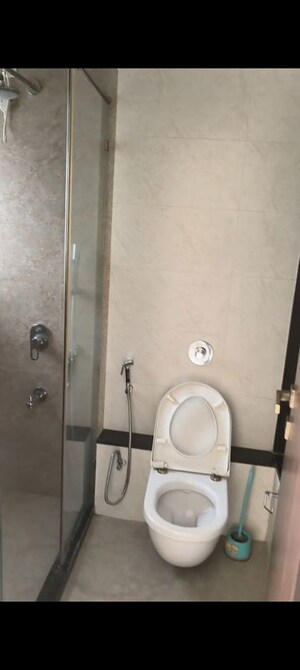 Bathroom in 3 BHK Apartment at Omkar Vayu, Mahim – for Rent